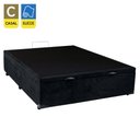 Ver imagem 2 de Cama Box Baú Casal Suede Sereneprime Preto 138x188x44
