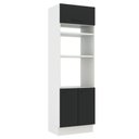Ver imagem 1 de Torre Quente Madesa Agata 70cm com 3 Portas Branco e Preto