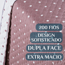 Ver imagem 3 de Conjunto Cama King Size Colcha Romance 200 Fios Super Elegante Petit Poá:rose