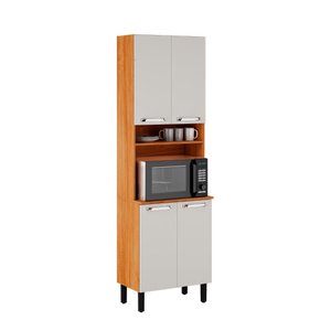 Paneleiro em Madeira Cinamomo Off White 4 Portas Vegas - Itatiaia