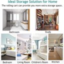 Ver imagem 6 de Carrinho Organiz. Studio Lash 3 Prateleiras Aço Verde