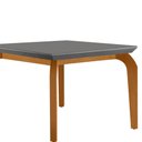 Ver imagem 2 de Mesa para Sala de Jantar Liz 180cm em Mdf e Vidro Canto Reto