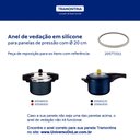 Ver imagem 2 de Anel Borracha de vedação para panela de pressão tramontina vancouver spot e torino em silicone 20 cm