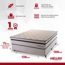 Ver imagem 4 de Cama Box Casal Molas Ensacadas Montana Master 138x188x71 Hellen Colchões