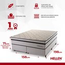 Ver imagem 4 de Cama Box Queen Molas Ensacadas Montana Master 158x198x71 Hellen Colchões