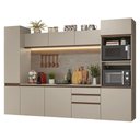 Ver imagem 2 de Armário de Cozinha Completa 280cm Suspensa Crema Nice Madesa 06