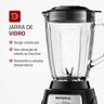 Liquidificador Mondial Turbo Glass 1400w L-1400gi Preto 220v - 3