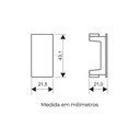 Ver imagem 3 de Módulo Cego Fame Habitat Black 2 Unidades Preto