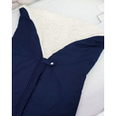 Ver imagem 3 de Saco Porta Bebê Percal e Sherpa com Zíper e Botão Hipoalergenico: Azul Marinho