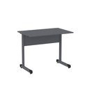 Ver imagem 1 de Mesa de Escritório Reta M90 P15 Tubular Moderna 90cm Grafite Pandin Móveis