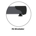 Ver imagem 6 de Mesa de Escritório Reta M90 P15 Tubular Moderna 90cm Grafite Pandin Móveis
