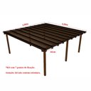 Ver imagem 4 de Kit Policarbonato Bronze 6mm 6,00m X 6,00m - Perfis Naturais