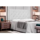 Ver imagem 2 de Cabeceira Painel Tânia Para Cama Box King 195 cm Corino - D’Rossi - Branco