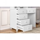 Ver imagem 5 de Penteadeira Camarim Lara Com Banqueta- 0.97M Branco