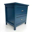 Ver imagem 7 de Mesa de Cabeceira com 2 Gavetas Versatille - Azul Escuro