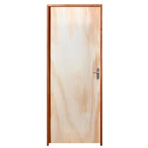 Porta de Madeira Semi-oca Amescla Lisa Batentes de 11 Cm Misto - 2.10(a)x0.70(l) - Lado Esquerdo