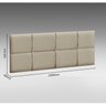 Cabeceira Queen Espuma D20 52x140cm MPD Munique  - 3