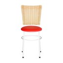 Ver imagem 2 de 6 Cadeiras para Mesa Branca Hawai Palha:vermelho