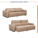 Ver imagem 6 de Sofá Essence Retrátil 4 Lugares 240cm Tecido Pet Friendly CabeCasa MadeiraOriginals