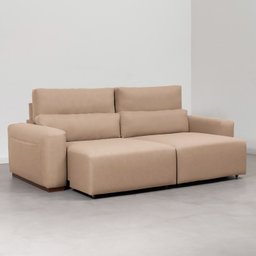 Sofá Essence Retrátil 4 Lugares 240cm Tecido Pet Friendly CabeCasa MadeiraMadeira - 7