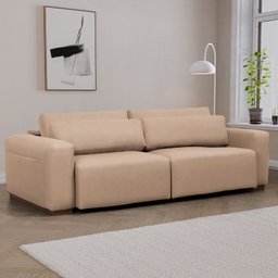 Sofá Essence Retrátil 4 Lugares 240cm Tecido Pet Friendly CabeCasa MadeiraMadeira - 2