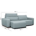 Ver imagem 4 de Sofá Retrátil 4 Lugares 240cm Essense CabeCasa MadeiraOriginals Verde
