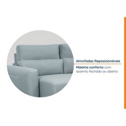Sofá Essence Retrátil 4 Lugares 240cm Tecido Pet Friendly CabeCasa MadeiraMadeira - 16