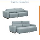 Ver imagem 6 de Sofá Retrátil 4 Lugares 240cm Essense CabeCasa MadeiraOriginals Verde