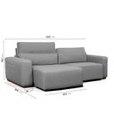 Ver imagem 4 de Sofá Essence Retrátil 4 Lugares 240cm CabeCasa MadeiraOriginals