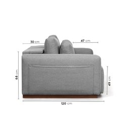 Sofá Essence Retrátil 4 Lugares 240cm CabeCasa MadeiraMadeira - 5