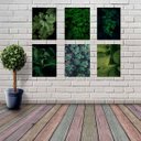Ver imagem 2 de Kit 6 Placas Decorativas Folhas Verdes 18x27cm