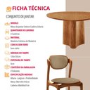 Ver imagem 6 de Sala de Jantar Mesa Selene 135cm Tampo Laminado Organico e 4 Cadeiras Solaris Soft