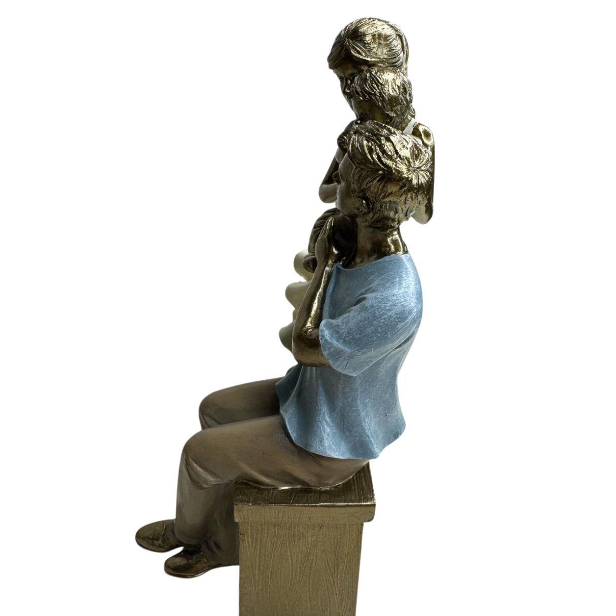 Escultura Familia Decorativa em Resina pai mãe e filho Espressione Estatua família unida, escultura  - 8