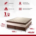 Ver imagem 3 de Cama Box Queen Molas Ensacadas Montana Master 158x198x71 Hellen Colchões