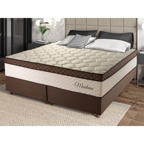 Cama Box Queen Molas Ensacadas Montana Master 158x198x71 Hellen Colchões