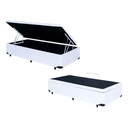 Ver imagem 4 de Cama Box Baú Solteiro Conforto Sintético Branco + Colchão Solteiro Conforto Espuma D33 28x88x188