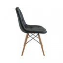 Ver mais imagens de Conjunto Mesa Finlândia 120x73,5cm Tampo MDF com 4 Cadeiras Eiffel Botonê Preto/Marrom