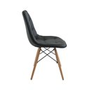 Ver mais imagens de Conjunto Mesa Finlândia 120x73,5cm Tampo MDF com 6 Cadeiras Eiffel Botonê Preto/Marrom