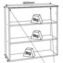 Ver imagem 4 de Armário Aéreo 2 Portas Ripadas 80cm Requinte Henn