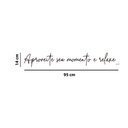 Ver imagem 2 de Adesivo Clínica Estética Frase Aproveite Seu Momento e Relaxe