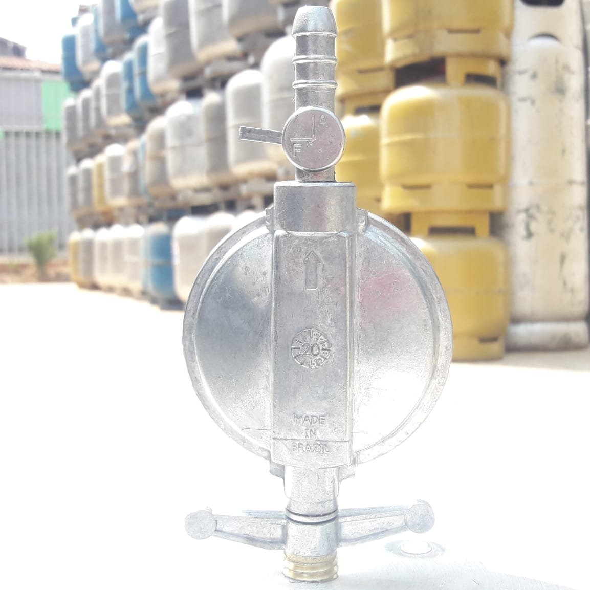 regulador registro 2kg inmetro mangueira aço inox 3 metros - 4