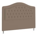 Ver imagem 1 de Cabeceira Queen Ághata P04 160 cm Suede - ADJ Decor - Marrom Claro TCA 945