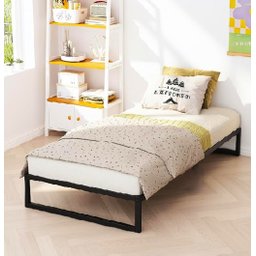 Cama Solteiro Robusta Ferro Tamanho Especial 88cmx188cm Cor Alumínio Estilo Industrial Mobbili Cs-02 - 1