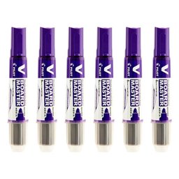 Pincel para Quadro Branco Recarregável Board Master Violeta 6 Unidades - Pilot - 1