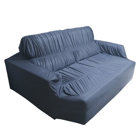 Capa de Sofá Retrátil 3 Lugares 2,30 X 1,10metros Resistente Elasticada Cinza