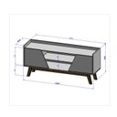 Ver imagem 3 de Rack Para TV Até 55 Polegadas 2 Portas 2 Nichos Decor Móveis Bechara