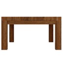 Ver imagem 2 de Mesa de Centro Retangular para Sala Living Madeira Maciça Dunia F06 Rústico Escuro - Lyam Decor