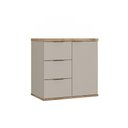 Ver imagem 2 de Gabinete de Banheiro Aqua 56,7cm Estilare Gab4001 Nude/carvalho