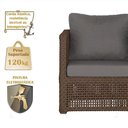 Ver imagem 4 de Mesa e 2 Poltronas Madri Corda Náutica Estofado 11 Trama Marrom