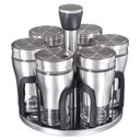 Ver imagem 1 de Porta Condimentos Temperos Giratório 6 Potes Cozinha Tpg-084 Pgb 7 Peças